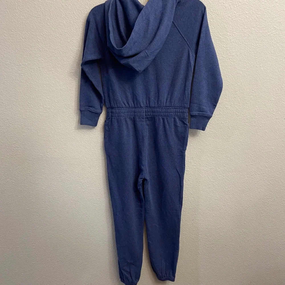 Polo‎ Ralph Lauren Girls Spa Terry Hooded Jumpsuit Romper Blue Size 6 NEW L/S
